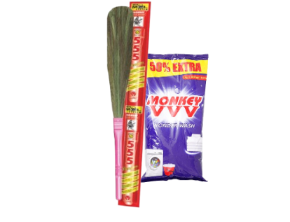MONKEY BROOM & DETERGENT POWDER